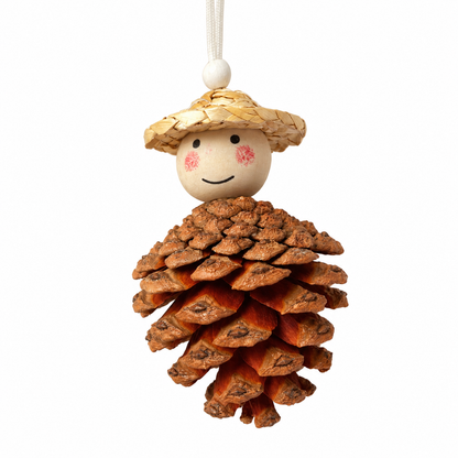 Handmade Pinecone Forest Car Charm