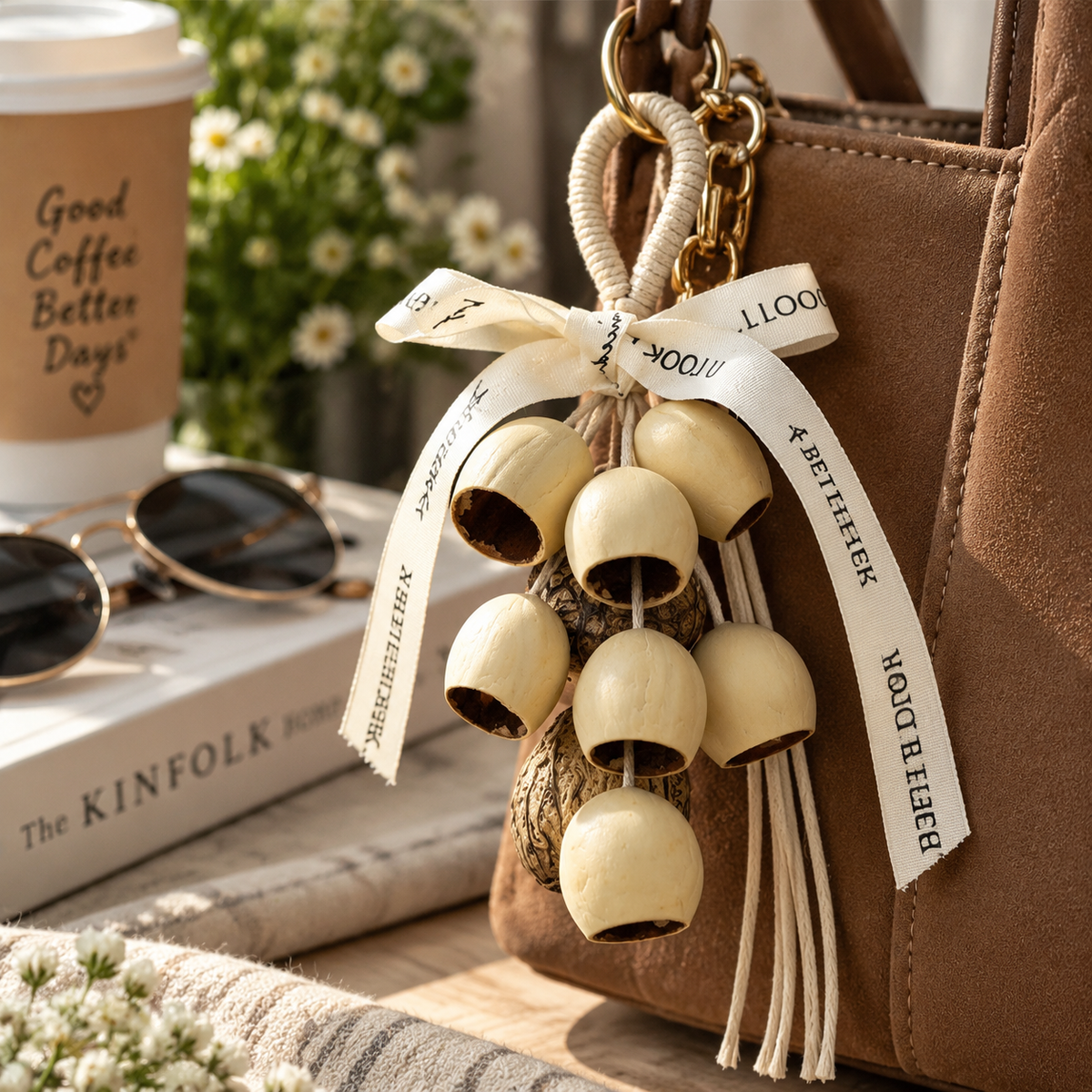 Natural Fruit Shell Wind Chime Hanging Ornament