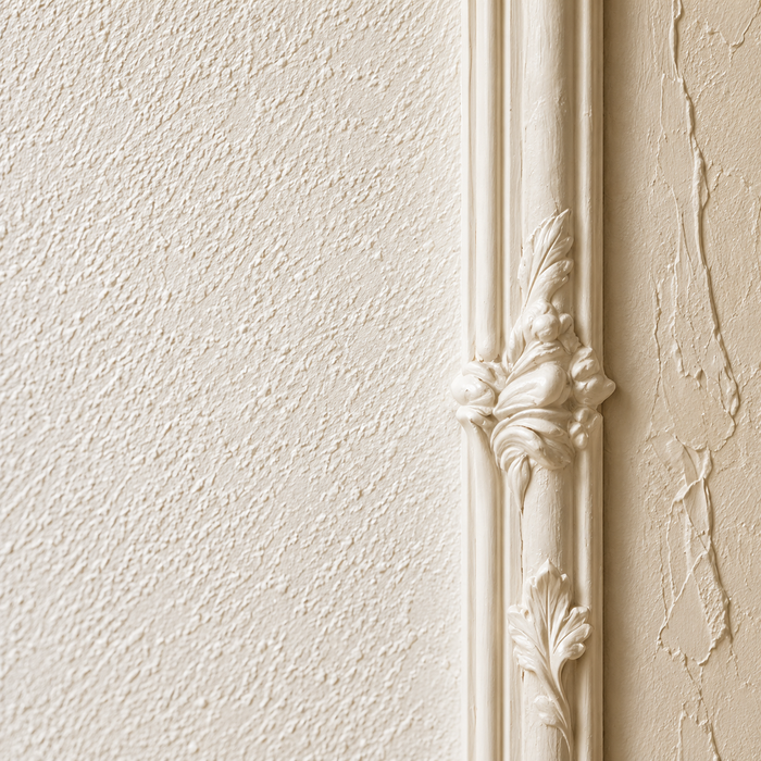 Close-up of a refined delicate finished surface