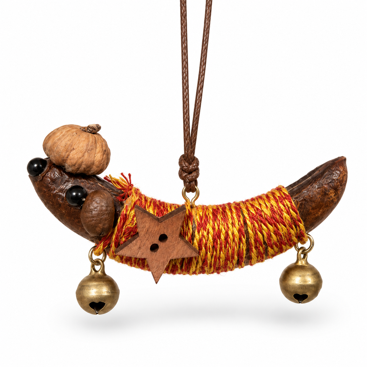 Handmade Natural Animal Charm Keychain